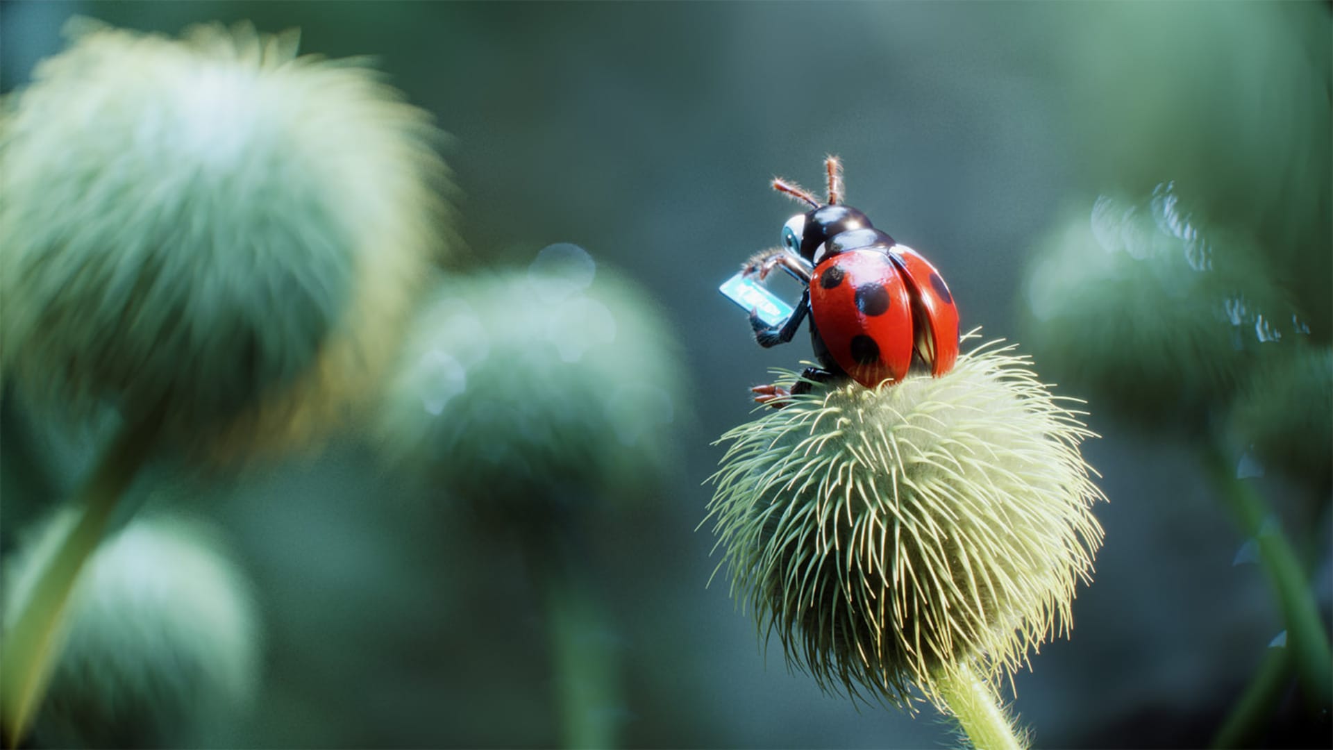 Ladybug_on_top_of_a_plant_reading_a_digital_device_in_V-Ray_for_Blender.jpg